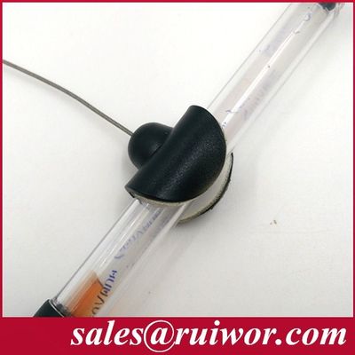 RUIWOR RW0021 Plaque adhésive flexible en caoutchouc avec boîte anti-vol / attache de sécurité rétractable / enroulement de câble