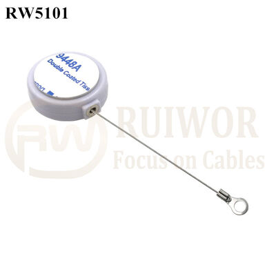 RW5101 Mini-Rappel Anti-Perte Rond avec Œillet et Cosse à Anneau Trou Intérieur 3mm 4mm 5mm en Option